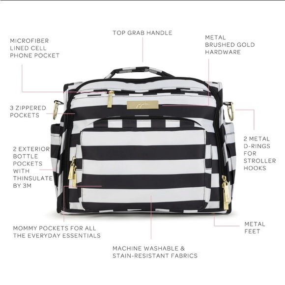 ❌SOLD❌JuJuBe B.F.F. Diaper Bag - Picture 4 of 8